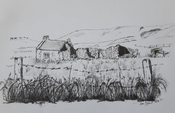 Belmullet original black and white drawings. SOLD