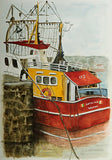 Original Watercolour - Boats in Kilmore Quay