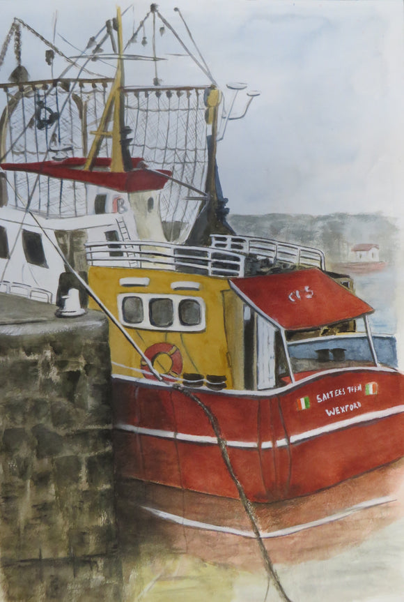 Original Watercolour - Fishing Boat in Kilmore Quay
