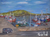 "Belmullet Harbours Series" 6 Original paintings ( 5.SOLD )