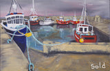 "Belmullet Harbours Series" 6 Original paintings ( 5.SOLD )