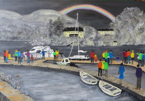 Canvas Print "Rainbow over Killaloe"