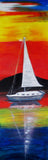 Home is the Sailor - Original  Acrylic painting in six sections