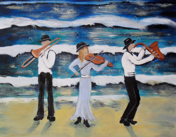 Original Acrylic Painting - The sea and all that Jazz SOLD