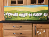 Sheep with Attitude full size Canvas Prints  36x12 ins