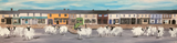 Hand Finished Canvas Print - Sheep on the Street  - Belmullet